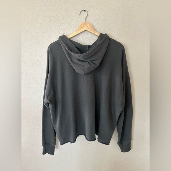 Torrid Vinyl Icons Def Leppard Dark Grey French Terry Crop Hoodie Size 2X - Picture 7 of 7